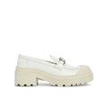 Dior White Calfskin Platform Loafers