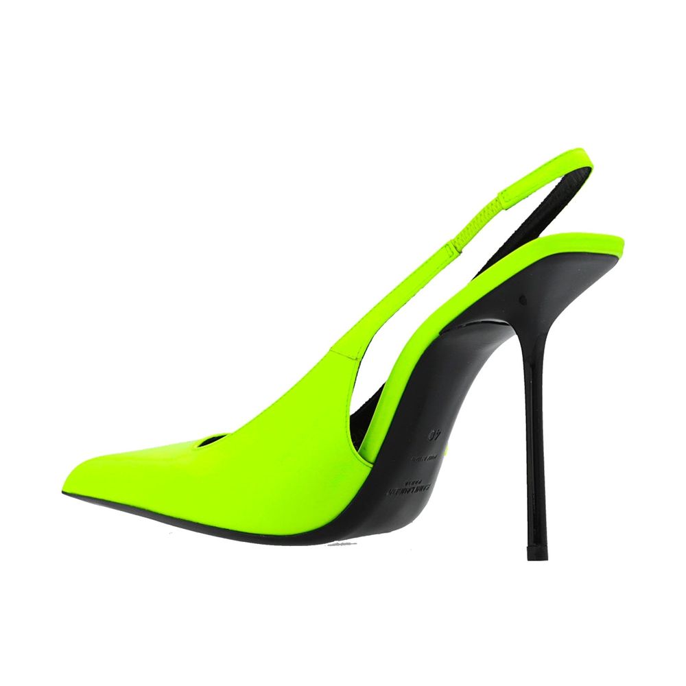 Saint Laurent Bicolor Calfskin High Heel Pumps