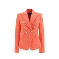 Balmain Orange Cotton Blazer
