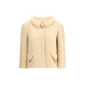 Valentino Cream Fleece Wool Coat