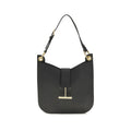 Tom Ford Black Calf Leather Bos Taurus Shoulder Bag