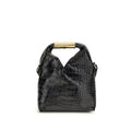 MM6 Black Calf Leather Bos Taurus Handbag