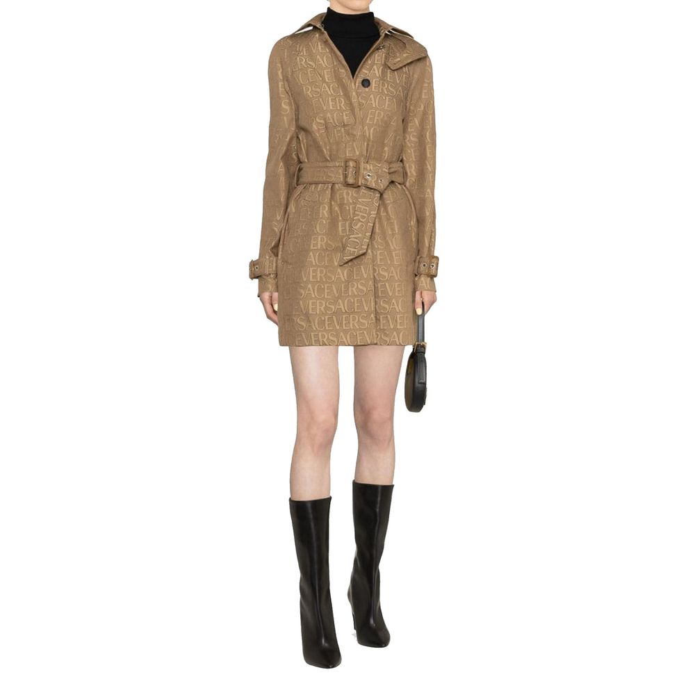 Versace Beige Cotton Coat