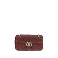Gucci Bordeaux Calf Leather Bos Taurus Shoulder Bag