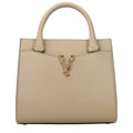 Versace Beige Leather Handbag