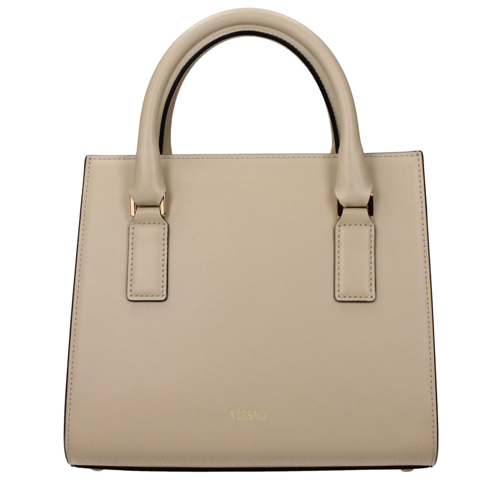 Versace Beige Leather Handbag