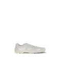Prada White Fabric Low Top Sneakers