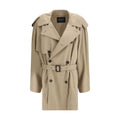 Balenciaga Beige Cotton Trench Coat