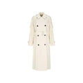 Burberry White Cotton Coat