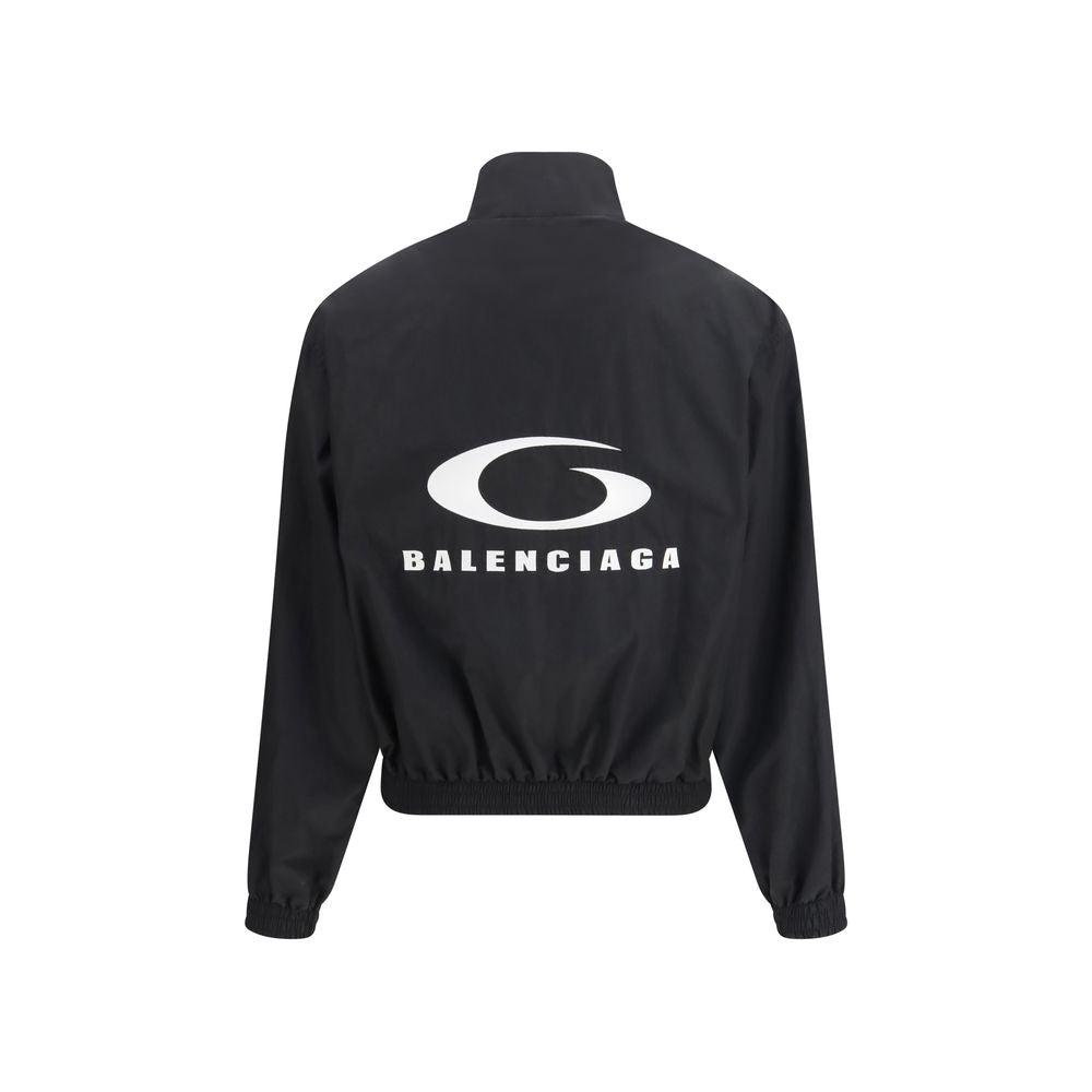 Balenciaga Black Cotton Shell Jacket