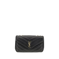 Saint Laurent Black Calf Leather Bos Taurus Shoulder Bag
