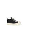 Rick Owens Black Calf Leather Bos Taurus Low Top Sneakers