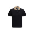 Burberry Black Cotton Polo Shirt