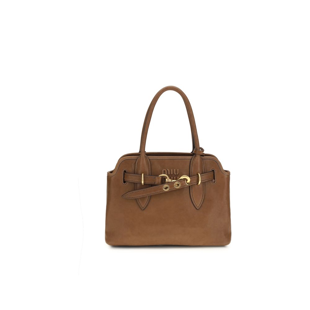 Miu Miu Brown Lamb Ovis Aries Aries Handbag
