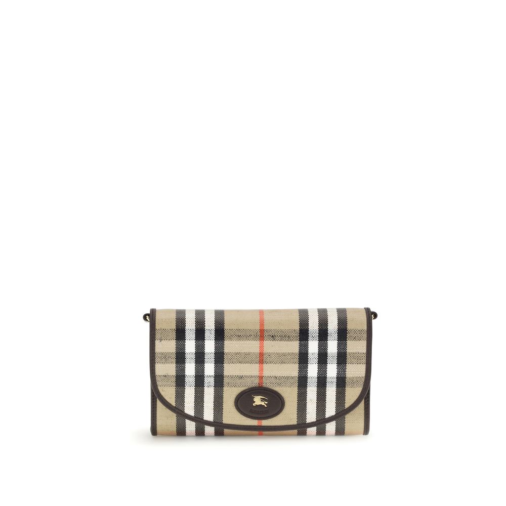 Burberry Beige Cotton Clutch Bag