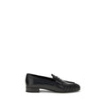Prada Black Calf Leather Bos Taurus Slip-On Loafers