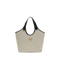 Versace Beige Cotton Shoulder Bag
