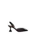 Amina Muaddi Black Polyester Pumps