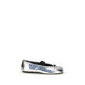 Margiela Silver Calf Leather Bos Taurus Ballet Flats