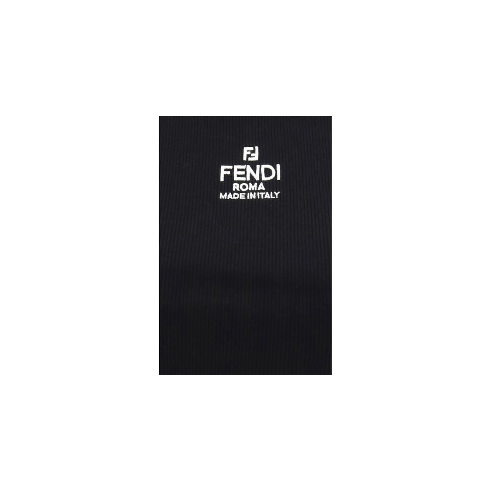 Fendi Black Cotton T-Shirt