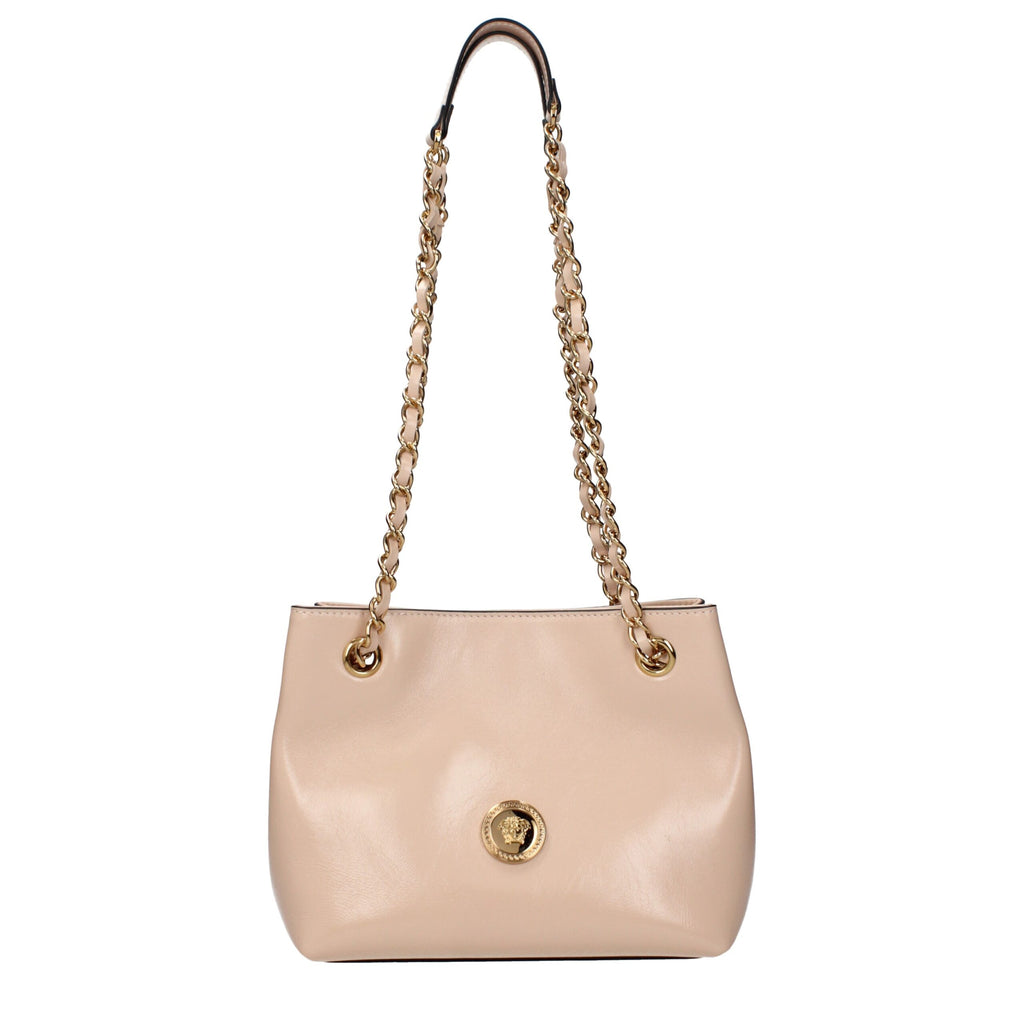 Versace Pink Leather Shoulder Bag