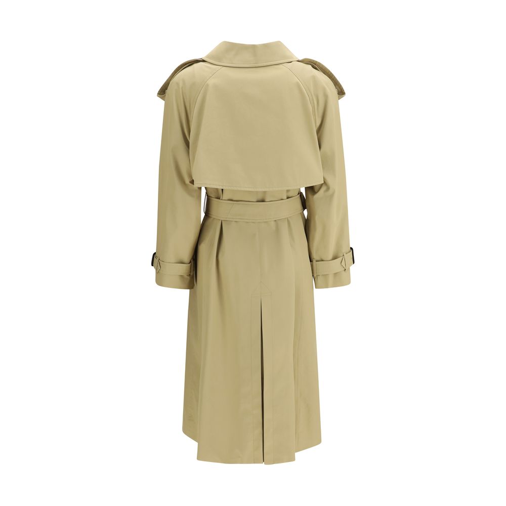 Burberry Beige Cotton Trench Coat