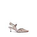 Fendi Beige Polyamide Mid Heel Pumps