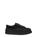 Jil Sander Black Fabric Chunky Sneakers