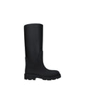Burberry Black Cotton Rain Boots