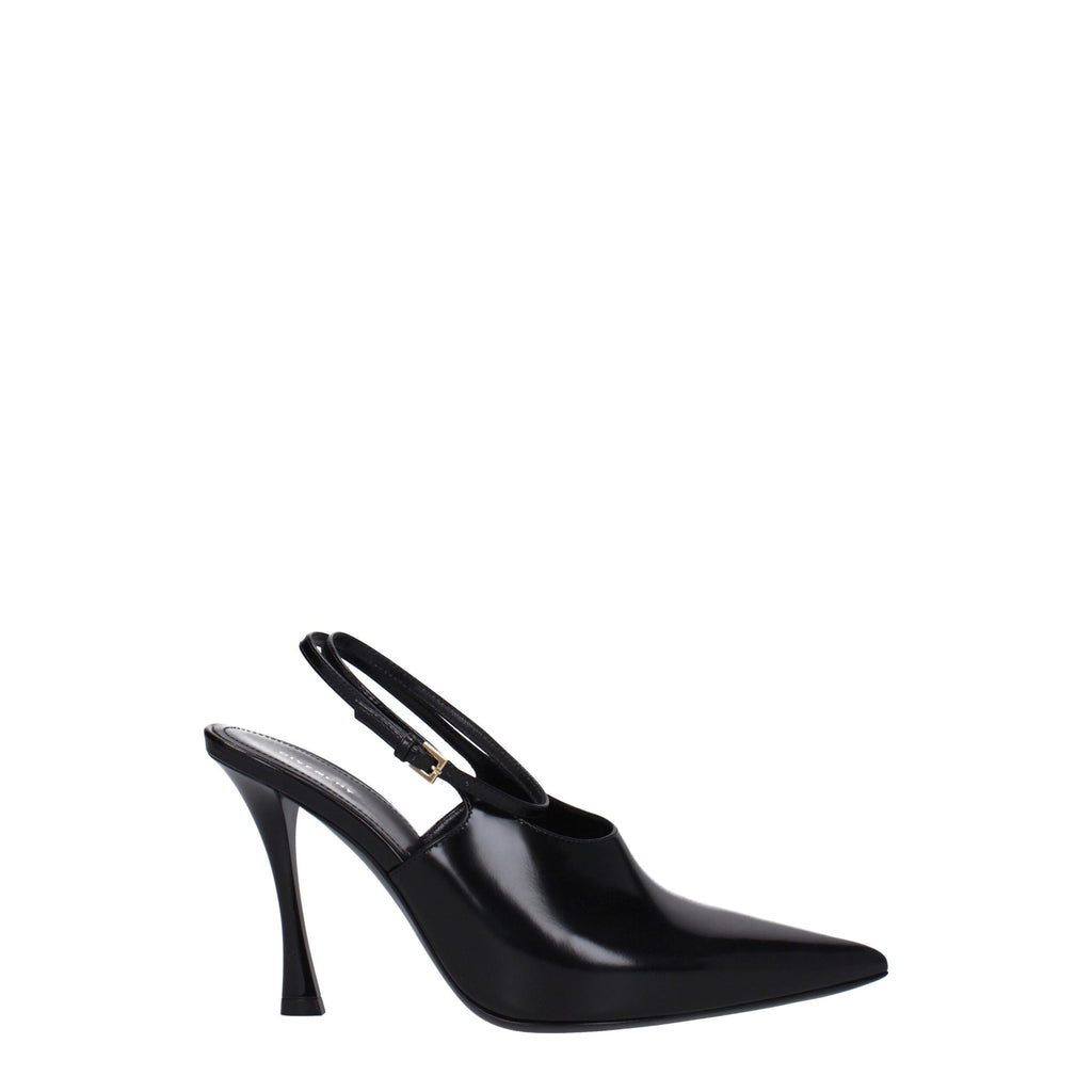 Givenchy Black Leather High Heel Pumps