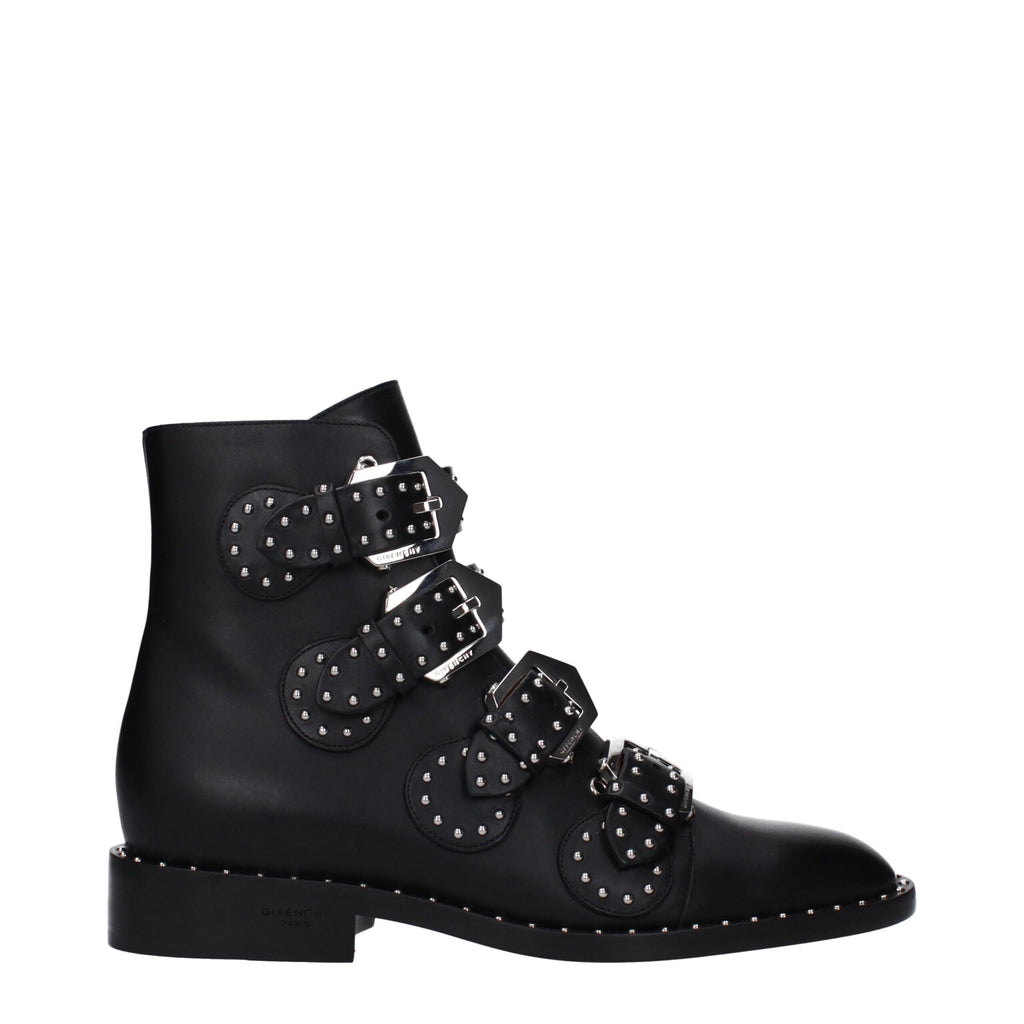 Givenchy Black Leather Ankle Boots