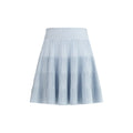 Balmain Light Blue Viscose Mini Skirt