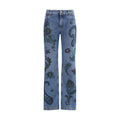 Etro Blue Cotton Flared Jeans