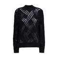 Jil Sander Black Fleece Wool Sweatshirt