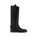 Burberry Black Calf Leather Bos Taurus Boots