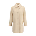 Valentino Cream Fleece Wool Coat