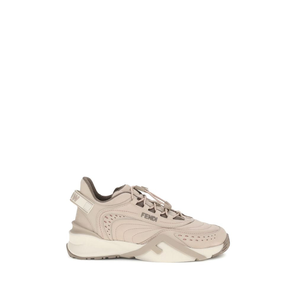 Fendi Beige Rubber Athletic Sneakers