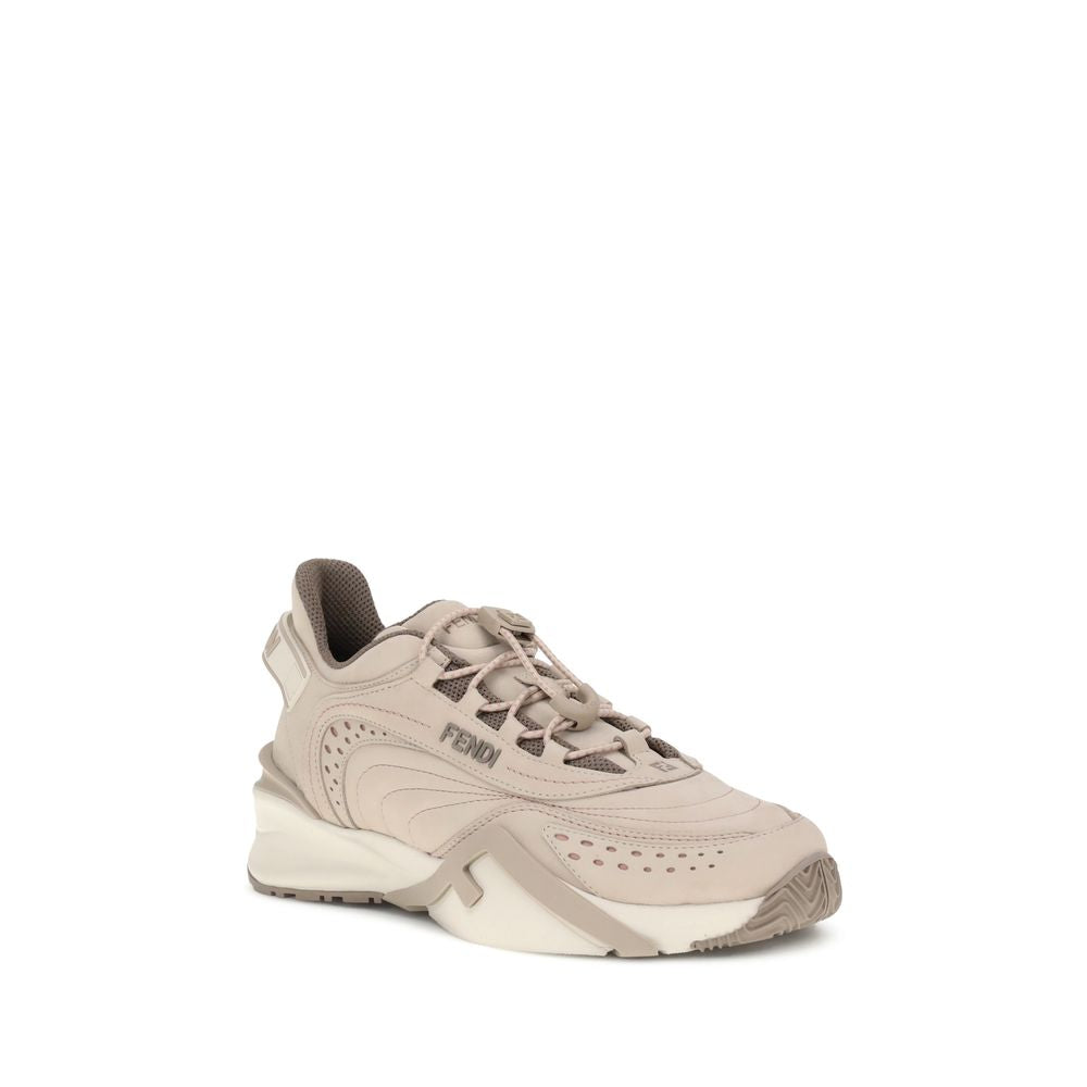 Fendi Beige Rubber Athletic Sneakers