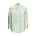 Jil Sander Bicolor Silk Pattern Shirt