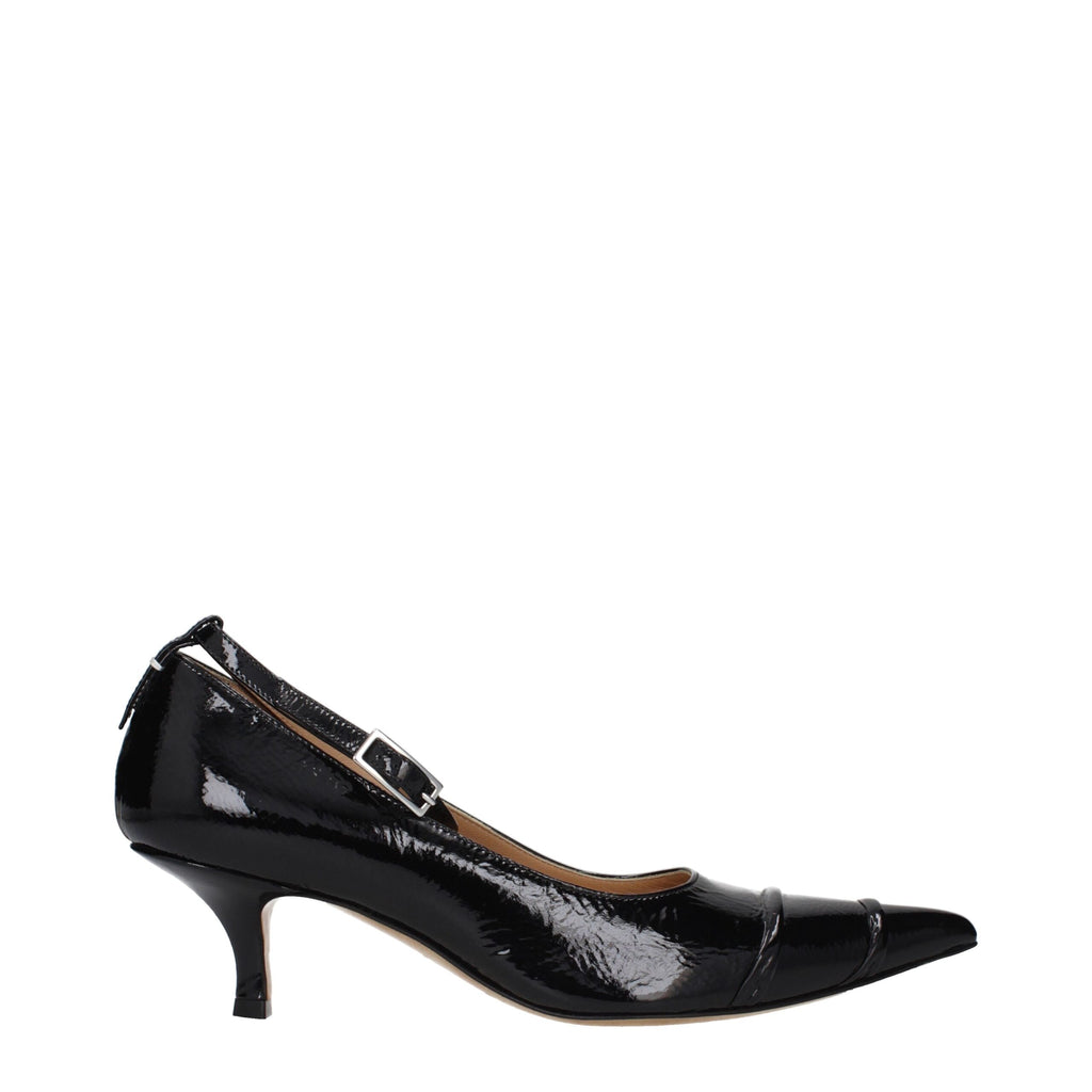 Maison Margiela Black Leather Pumps