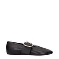 Jil Sander Black Leather Ballet Flats