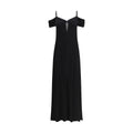 Saint Laurent Black Viscose Casual Dress