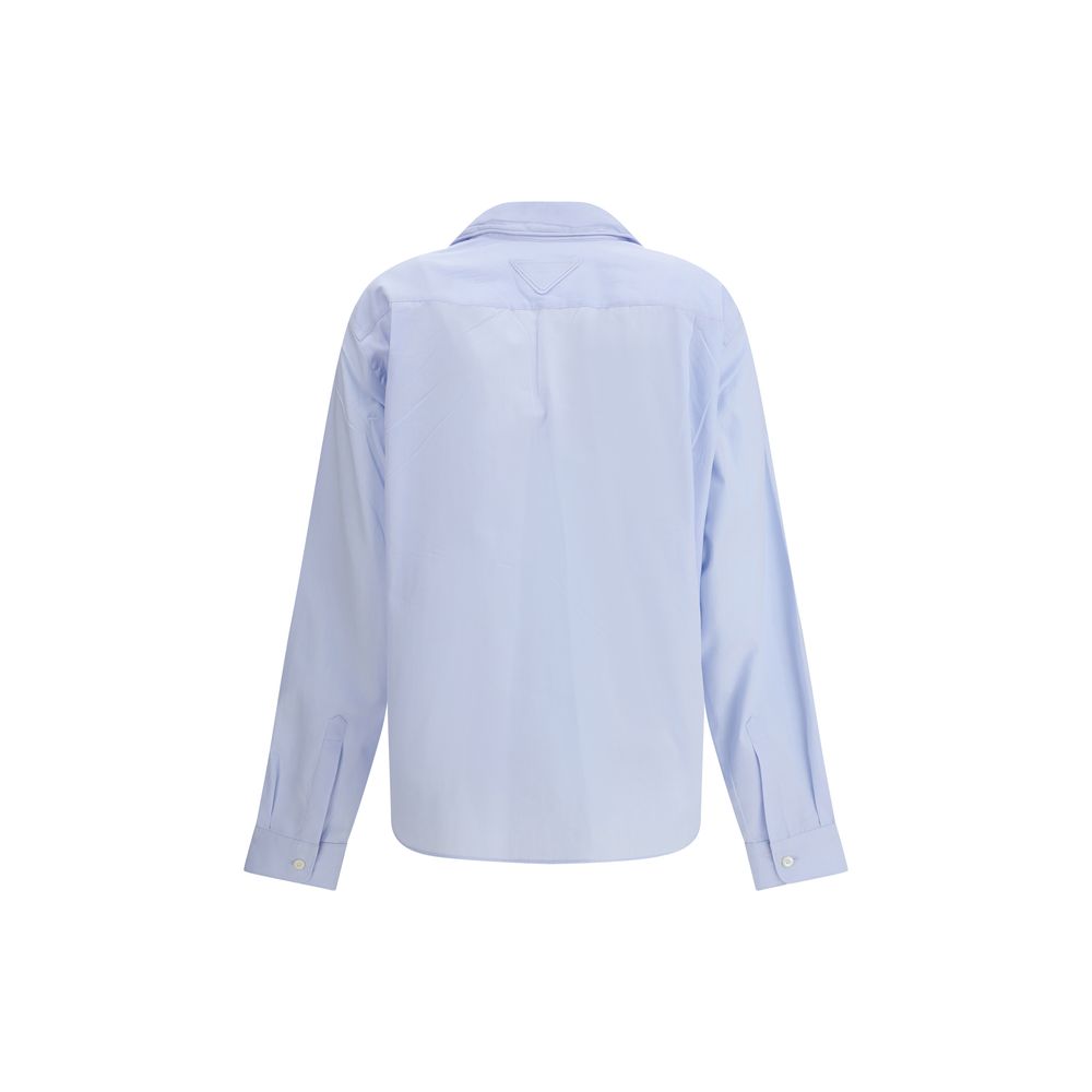 Prada Blue Cotton Dress Shirt