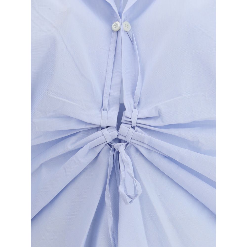 Prada Blue Cotton Dress Shirt