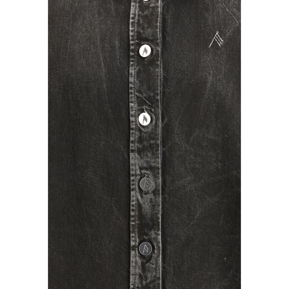 The Attico Black Denim Shirt