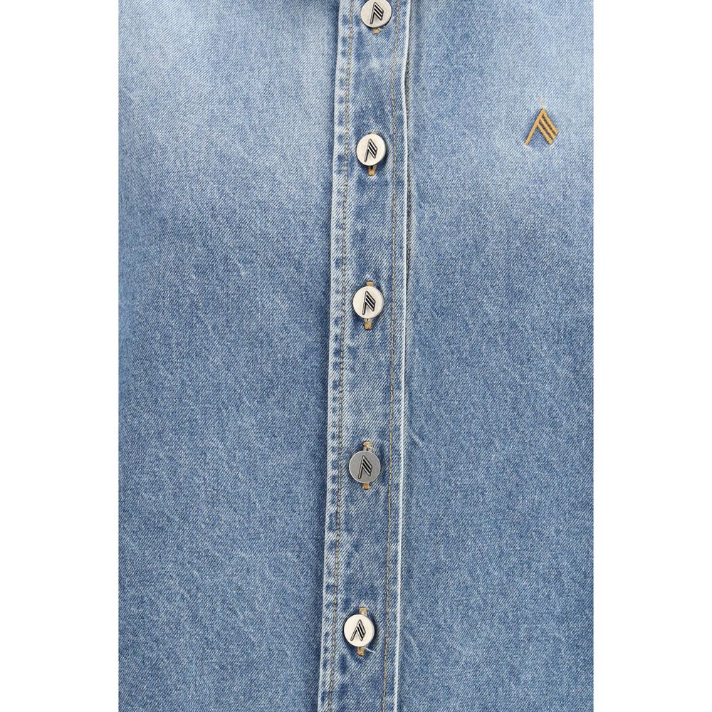 The Attico Light Blue Denim Shirt