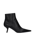 Prada Black Leather Ankle Boots