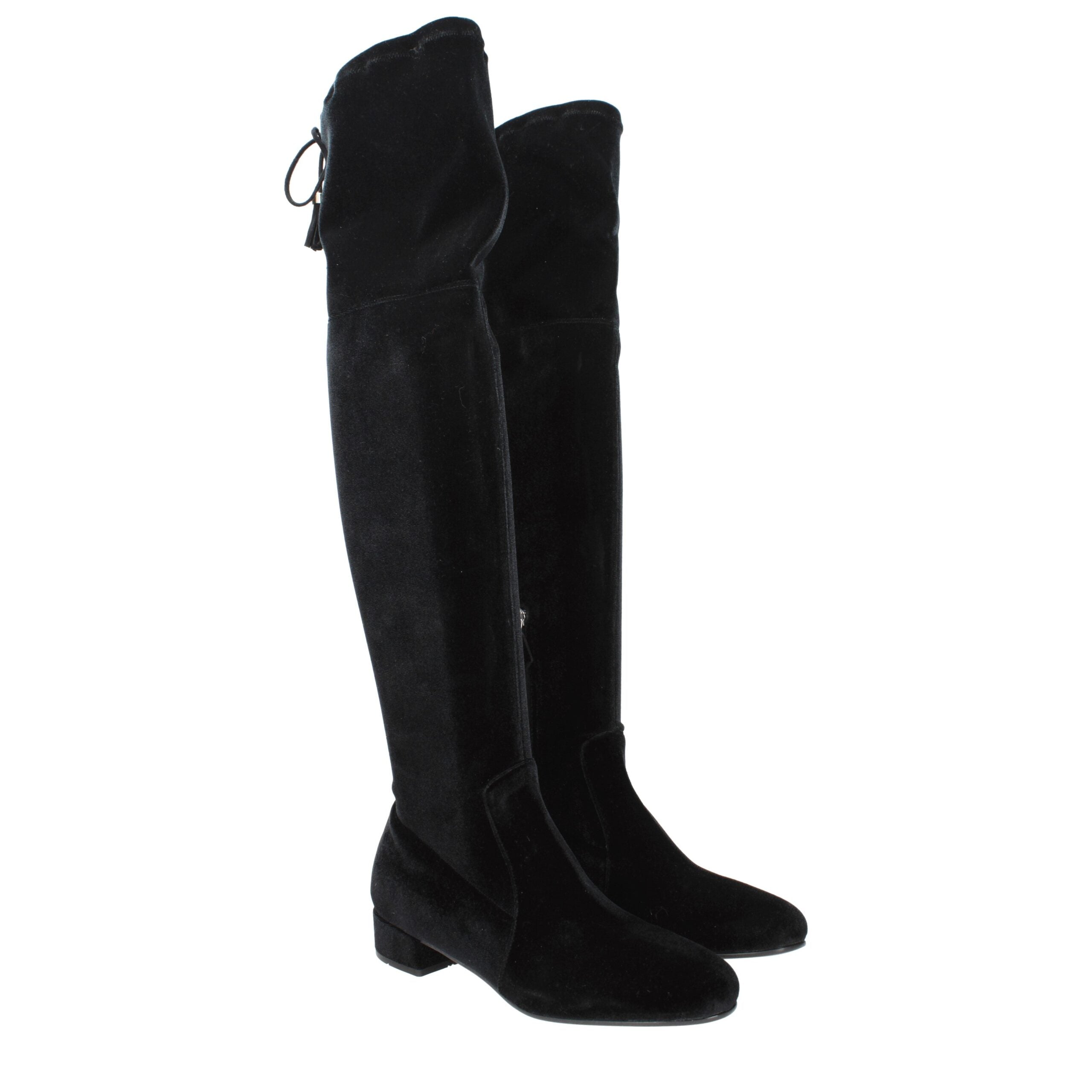 Prada Black Velvet Over The Knee